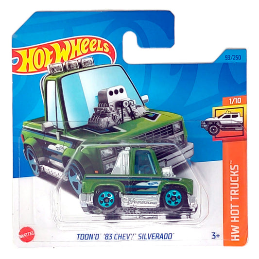 Hot Wheels - Toon'd Chevy Silverado Green (SC) HKH98 (HW Hot Trucks)