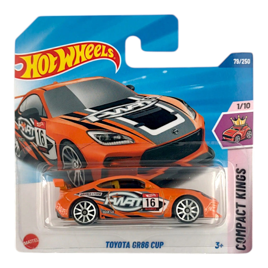 Hot Wheels - Toyota GR86 Cup Orange (SC) Compact Kings (Tatty Card)