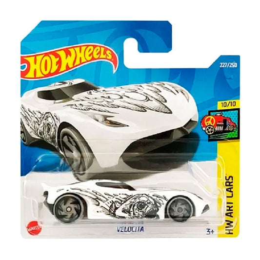 Hot Wheels - Velocita White (SC) HCW41 (2022 HW Art Cars)