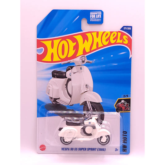 Hot Wheels - Vespa 90 SS Super Sprint 1966 White (US LC) 2025 HW Moto