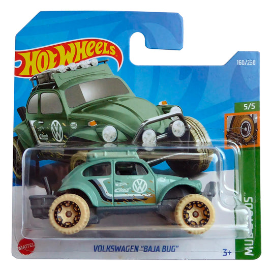 Hot Wheels - Volkswagen Baja Bug Green (SC) HCX74 (2022 Mud Studs)