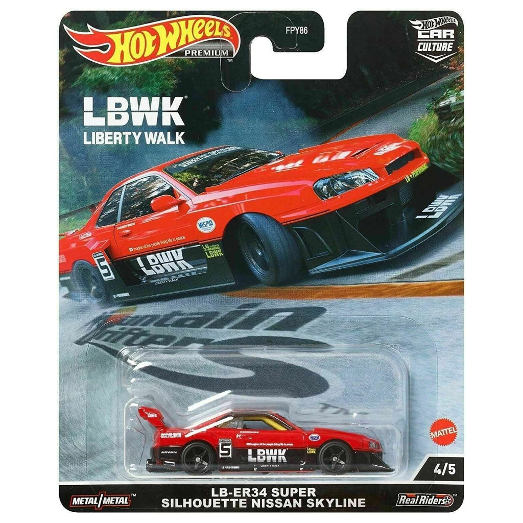 Hot Wheels Mountain Drifters - LB-ER34 Super Silhouette Nissan Skyline