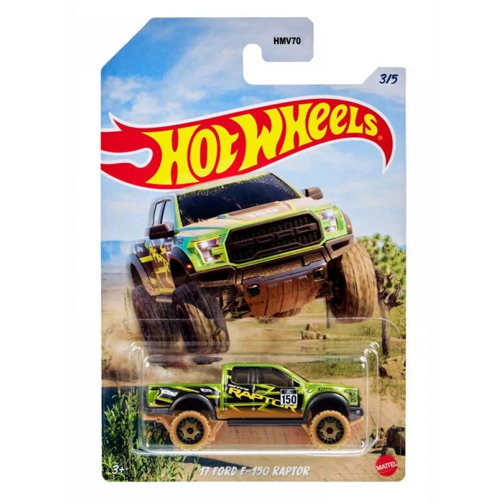 Hot Wheels Mud Runners 2023 - '17 Ford F-150 Raptor (Card Creased ...