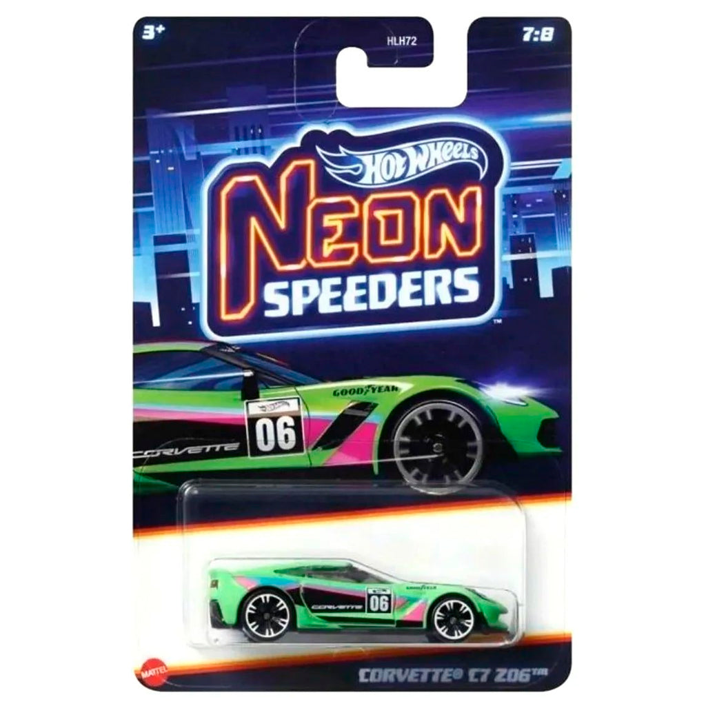 Hot Wheels Neon Speeders 2024 - Corvette C7 Z06