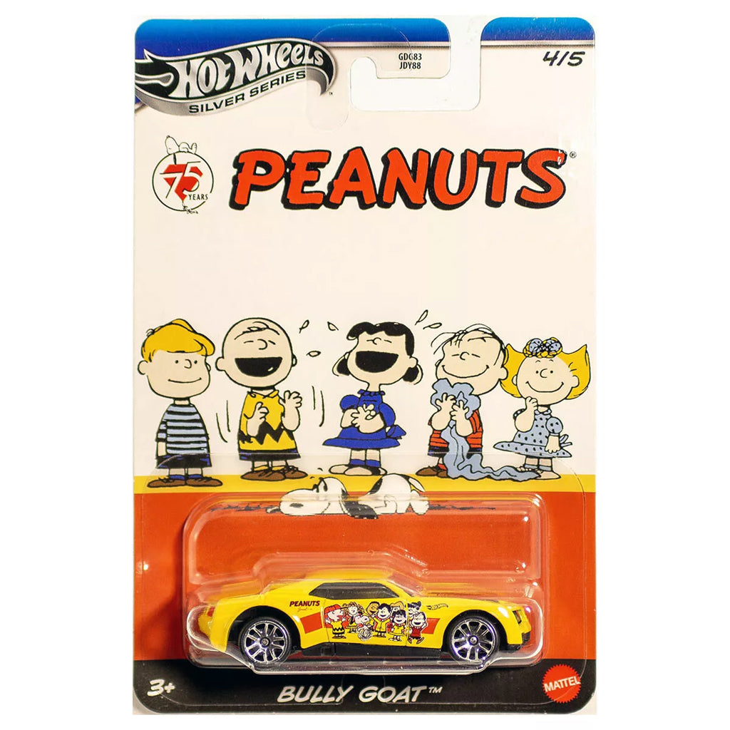 Hot Wheels Peanuts 75 Years Series 4 5 Bully Goat Wavy Card AGR hot-wheels-peanuts-75-years-series-4-5-bully-goat-wavy-card-agr