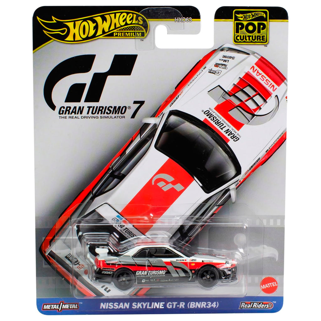 (R34) GT-R SKYLINE ホットウィール　NISSAN NISSAN (BNR34)のレビュー！レーシーで II V-SPEC GT-R SKYLINE ミニカー