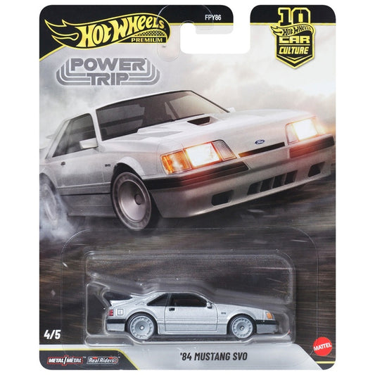 Hot Wheels Power Trip - 4/5 - '84 Mustang SVO Silver