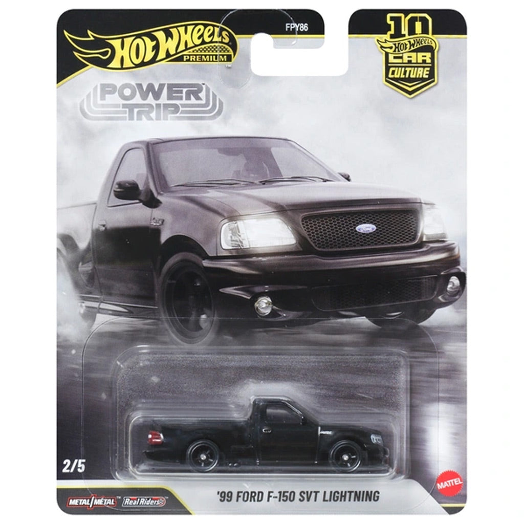Hot Wheels Power Trip - 2/5 - '99 Ford F-150 SVT Lightning Black