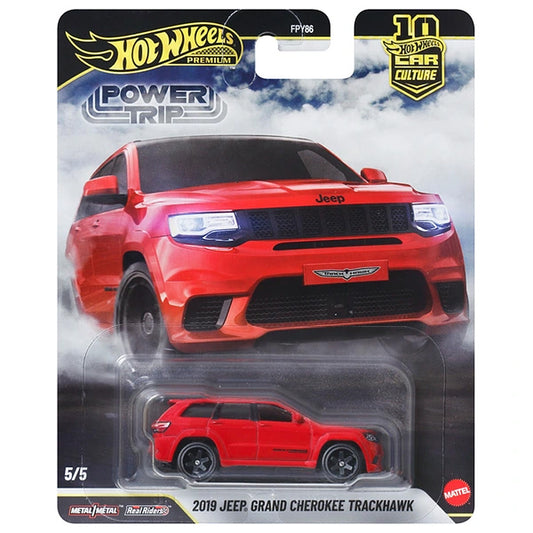 Hot Wheels Power Trip - 5/5 - 2019 Jeep Grand Cherokee Trackhawk Red
