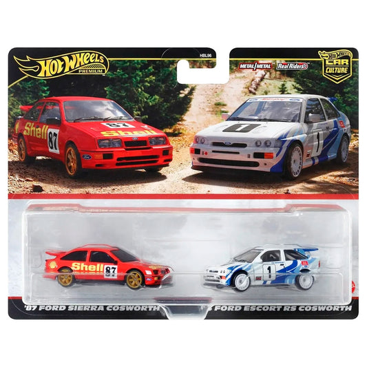 Hot Wheels Premium Twin Pack - Ford Sierra Cosworth & Ford Escort Cosworth