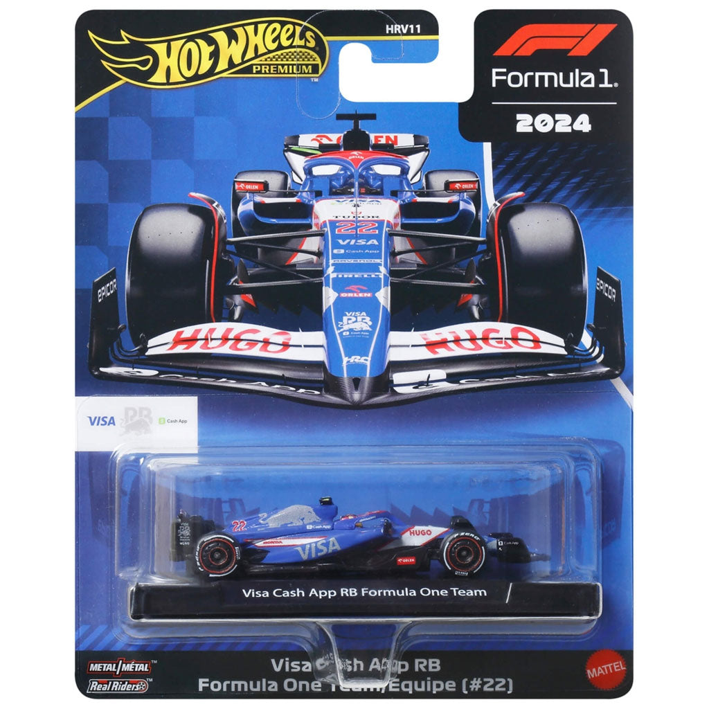 Hot Wheels Premium F1 -  Visa Cash App RB F1 Team 2024 #22 Tsunoda