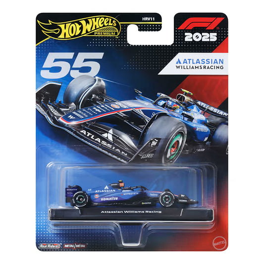 Hot Wheels Premium F1 Atlassian Williams Racing #55 2025 Carlos Sainz
