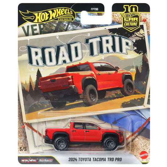 Hot Wheels Road Trip 2026 - 5/5 - 2024 Toyota Tacoma TRD Pro Red