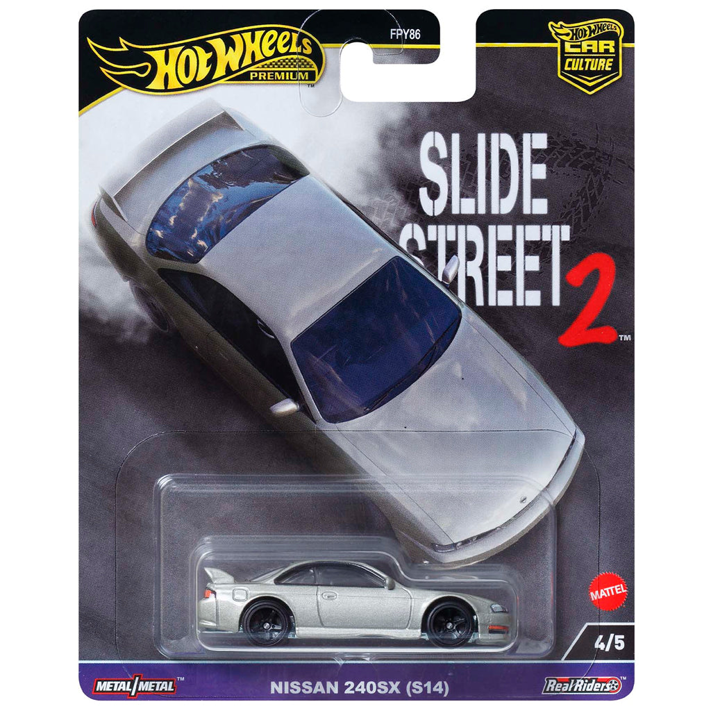 Hot Wheels Slide Street 2 - Nissan 240SX (S14) Grey