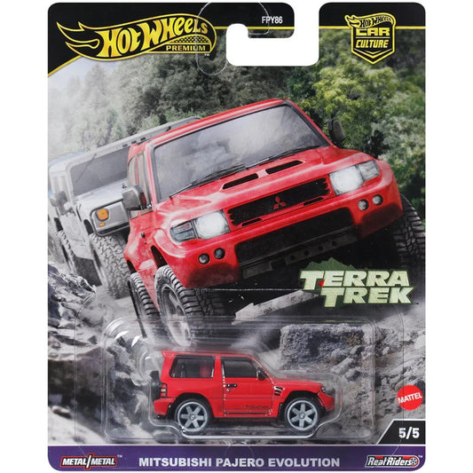 Hot Wheels - Terra Trek 2024 - 5/5 - Mitsubishi Pajero Evolution Red