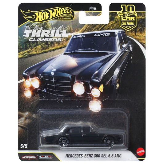 Hot Wheels Thrill Climbers - 5/5 - Mercedes-Benz 300 SEL 6.8 AMG Black