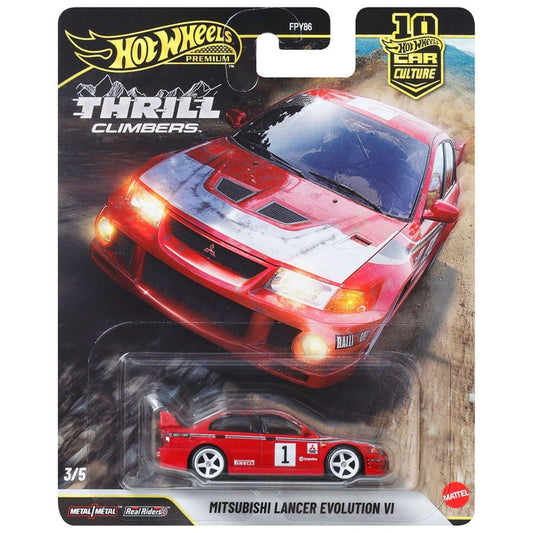 Hot Wheels Thrill Climbers - 3/5 - Mitsubishi Lancer Evolution VI