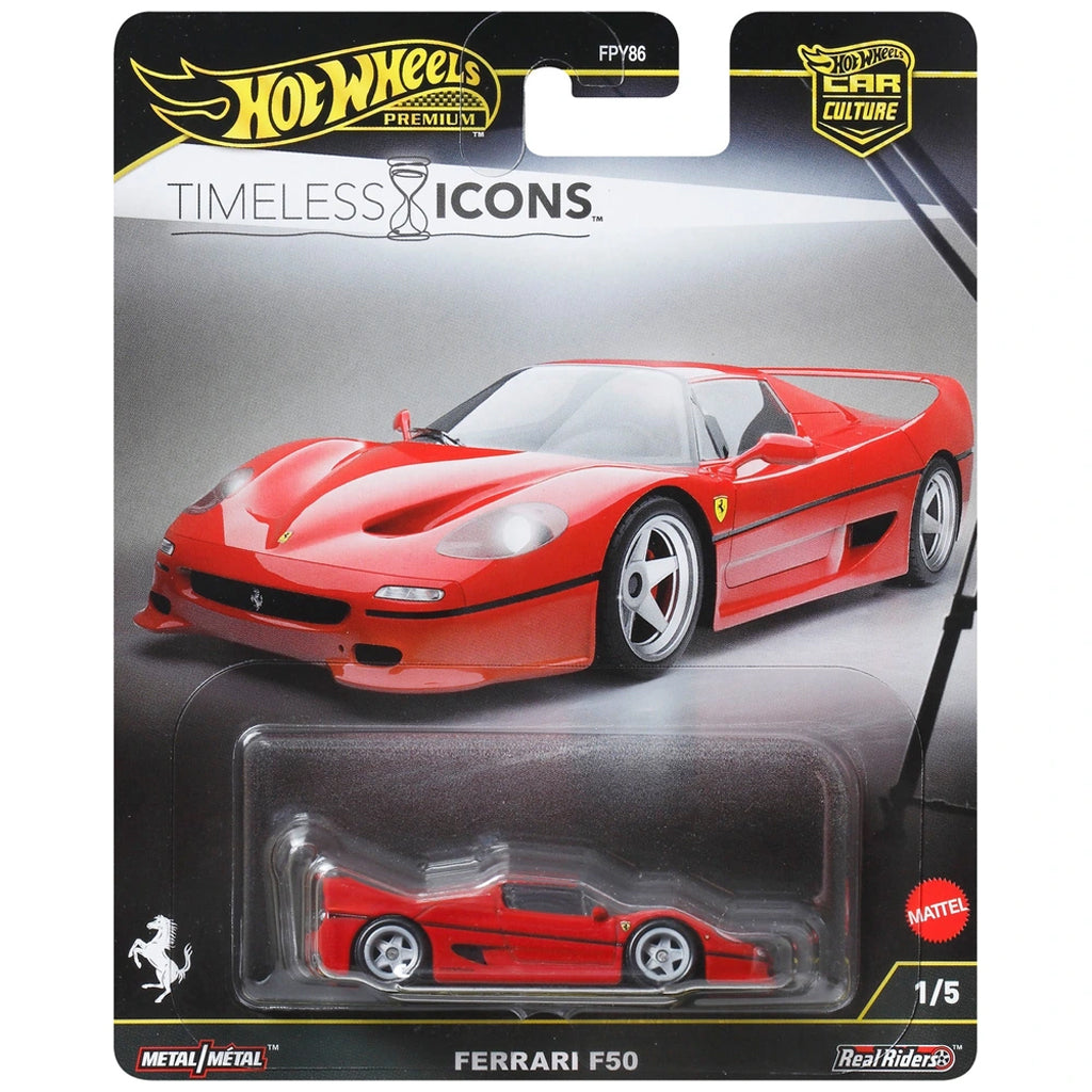 Hot Wheels Timeless Icons - 1/5 - Ferrari F50 Red