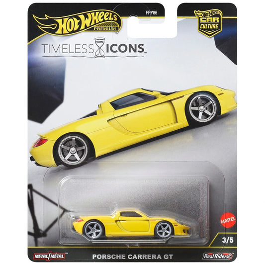 Hot Wheels Timeless Icons - 3/5 - Porsche Carrera GT Yellow