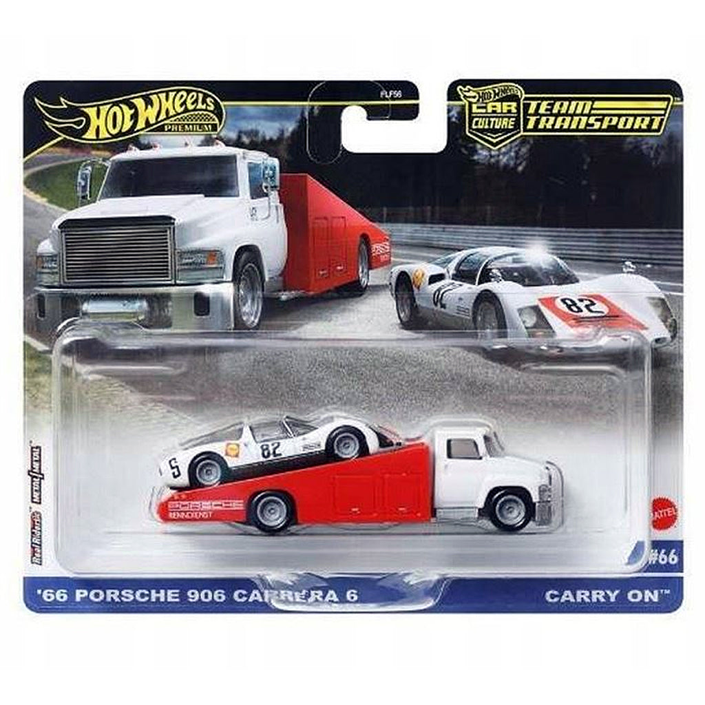 Hot Wheels Premium Team Transport Set #66 - '66 Porsche 906 Carrera 6