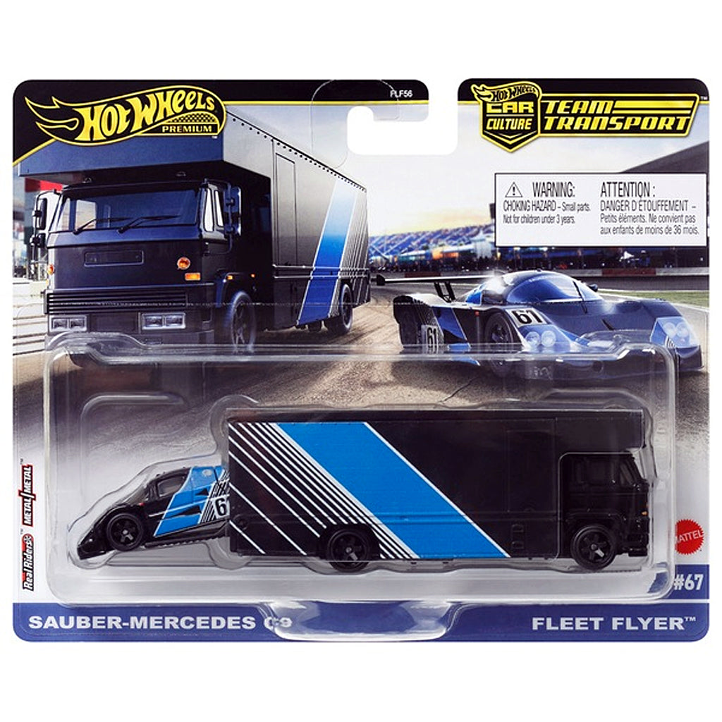 Hot Wheels Premium Team Transport Set #67 - Sauber-Mercedes C9