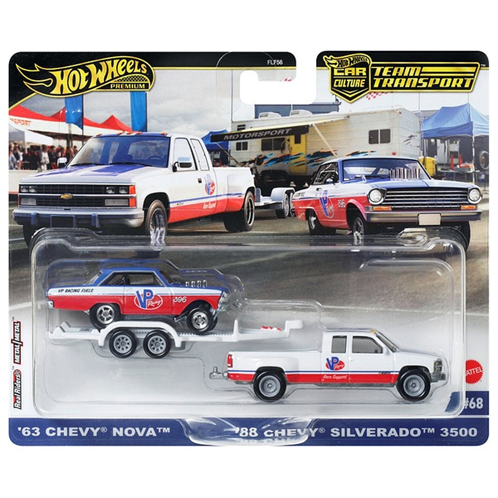 Hot Wheels Premium Team Transport Set #68 - '63 Chevy Nova