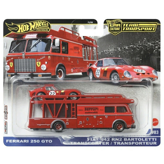 Hot Wheels Premium Team Transport #83 - Ferrari 250 GTO / Fiat 642 RN2
