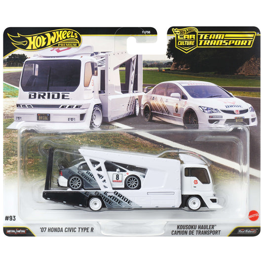 Hot Wheels Team Transport #93 - 07 Honda Civic Type R / Kousoku Hauler