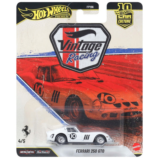 Hot Wheels Vintage Racing 2026 - 4/5 - Ferrari 250 GTO White