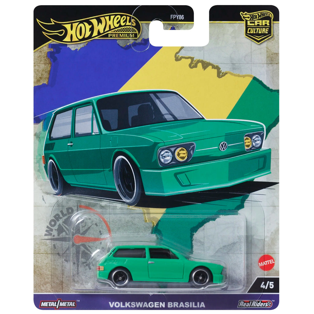 Hot Wheels World Tour - Volkswagen Brasilia Green