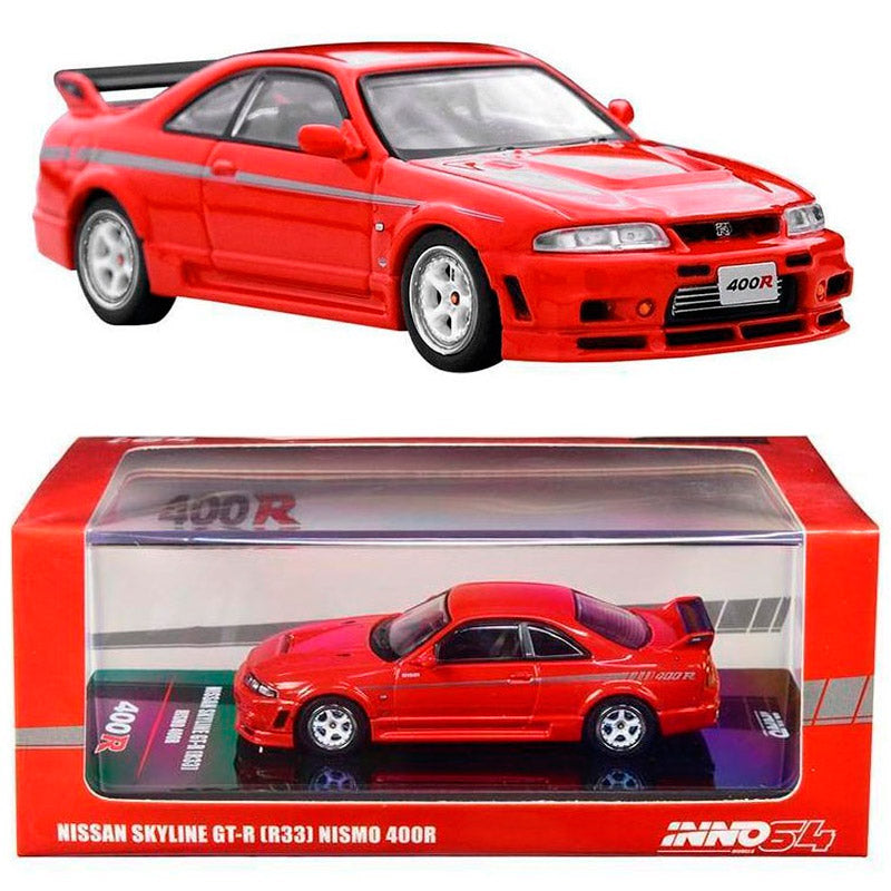 Inno64 Nissan Skyline GT-R R33 Nismo 400R Red (1/64) – AGR Models