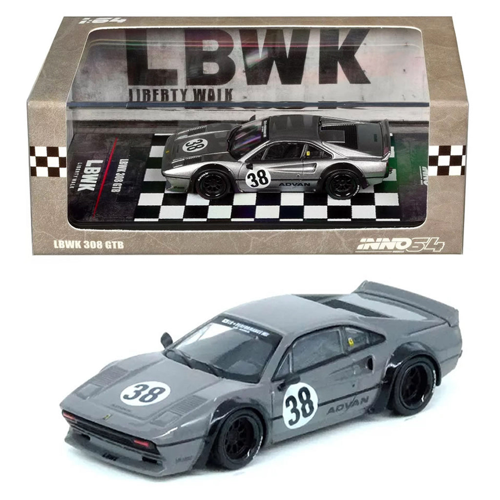 Inno64 Liberty Walk LBWK Ferrari 308 GTB Grey (1:64) – AGR Models