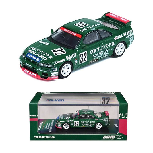 Inno64 Nissan Skyline GT-R R33 #32 Prince Chiba Falken 1996 (1:64)