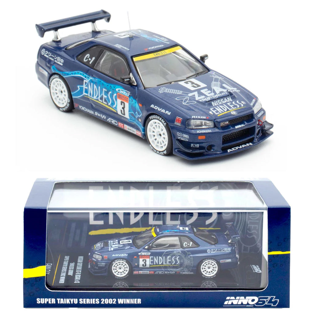 Inno64 Nissan Skyline GT-R R34 Endless Advan Super Taikyu 2022 (1:64)