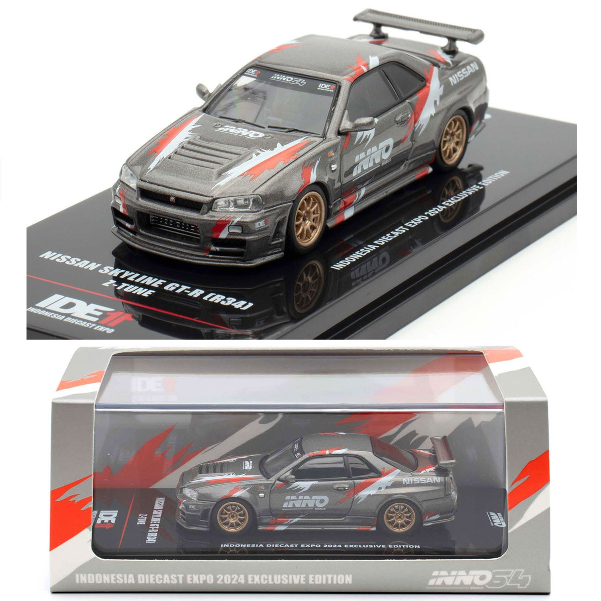 Inno64 Nissan Skyline GT-R R34 Z-Tune IDE 2024 Event Edition (1:64)
