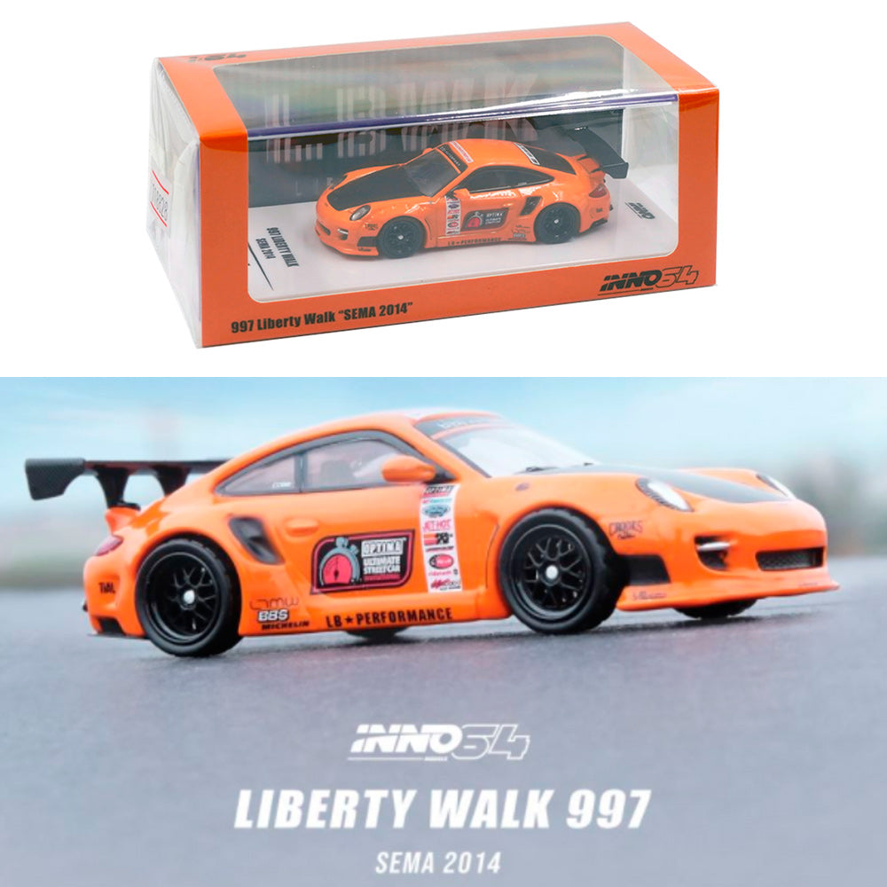 Inno64 Porsche 911 (997) Liberty Walk SEMA 2014 (1/64)