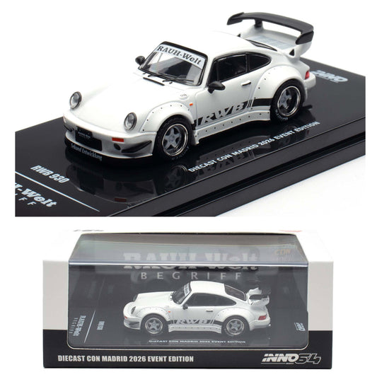 Inno64 RWB 930 Matt White Diecast Con Madrid 2026 Event Edition (1:64)