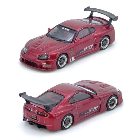 Inno64 Toyota Supra A80 Top Secret GT300 Red (1:64 Scale)