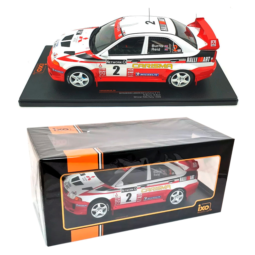 IXO Mitsubishi Lancer RS Evolution V #2 Burns 1998 RAC Rally (1:18)