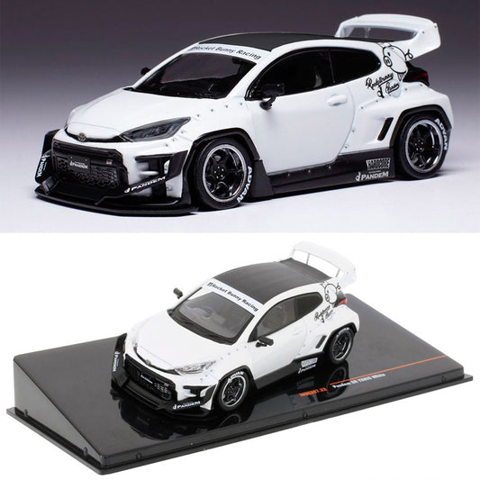 IXO Toyota GR Yaris Pandem White (1/43 Scale)