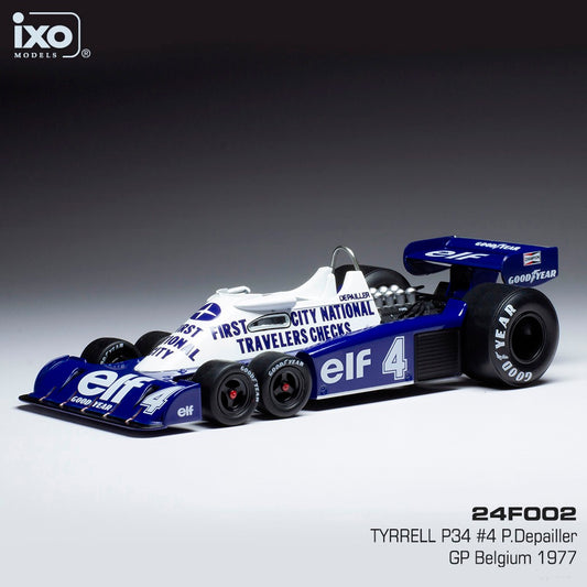 IXO Tyrrell P34 Formula 1 #4 Depailler Belgium GP 1977 (1/24)