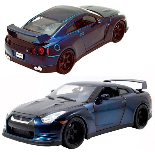 Jada Brian's 2012 Nissan GT-R R35 Blue / Black - Fast & Furious (1/32)