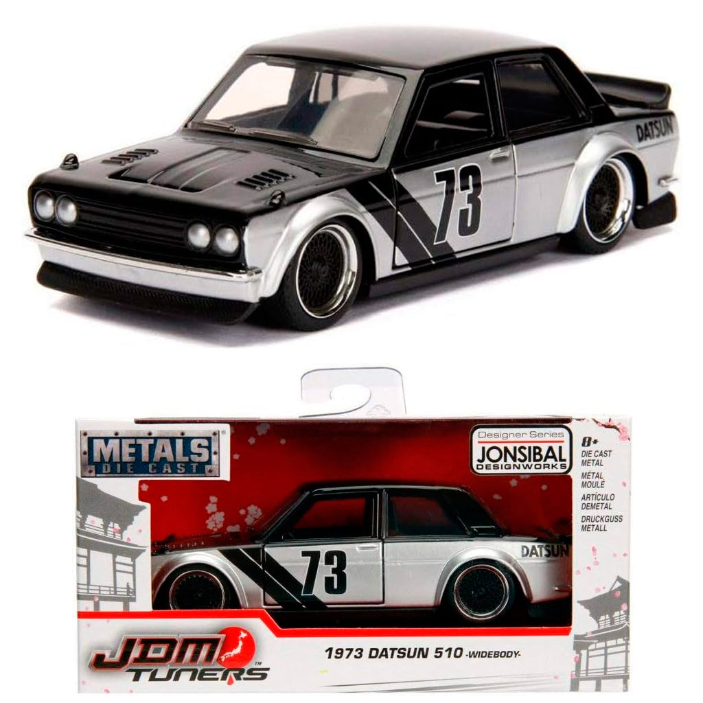 Jada 1973 Datsun 510 Widebody Black / Silver (1:32)