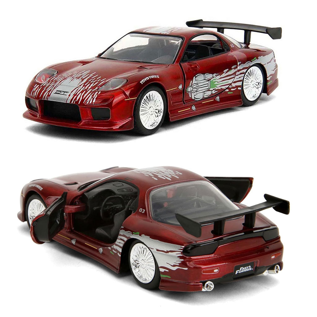 Jada Dom's Mazda RX-7 Dark Candy Red - Fast & Furious (1:32 Scale)