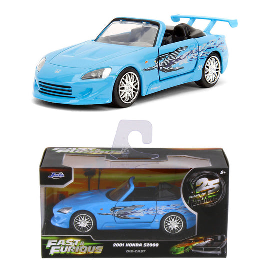 Jada 2001 Honda S2000 Blue Remix Livery - Fast & Furious (1:32 Scale)