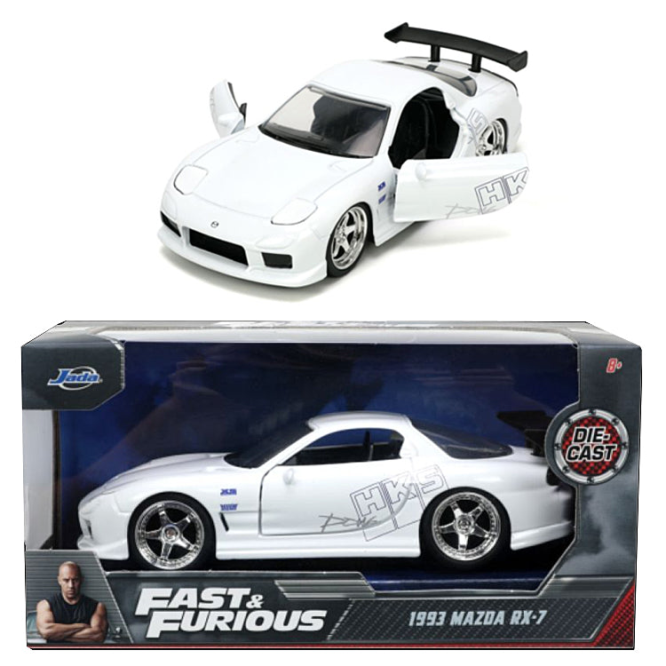 Jada Fast & Furious - 1993 Mazda RX-7 HKS White Race Wars (1:32 Scale ...
