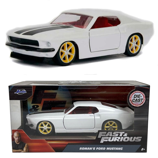 Jada Roman's Ford Mustang White- Fast & Furious (1:32 Scale)