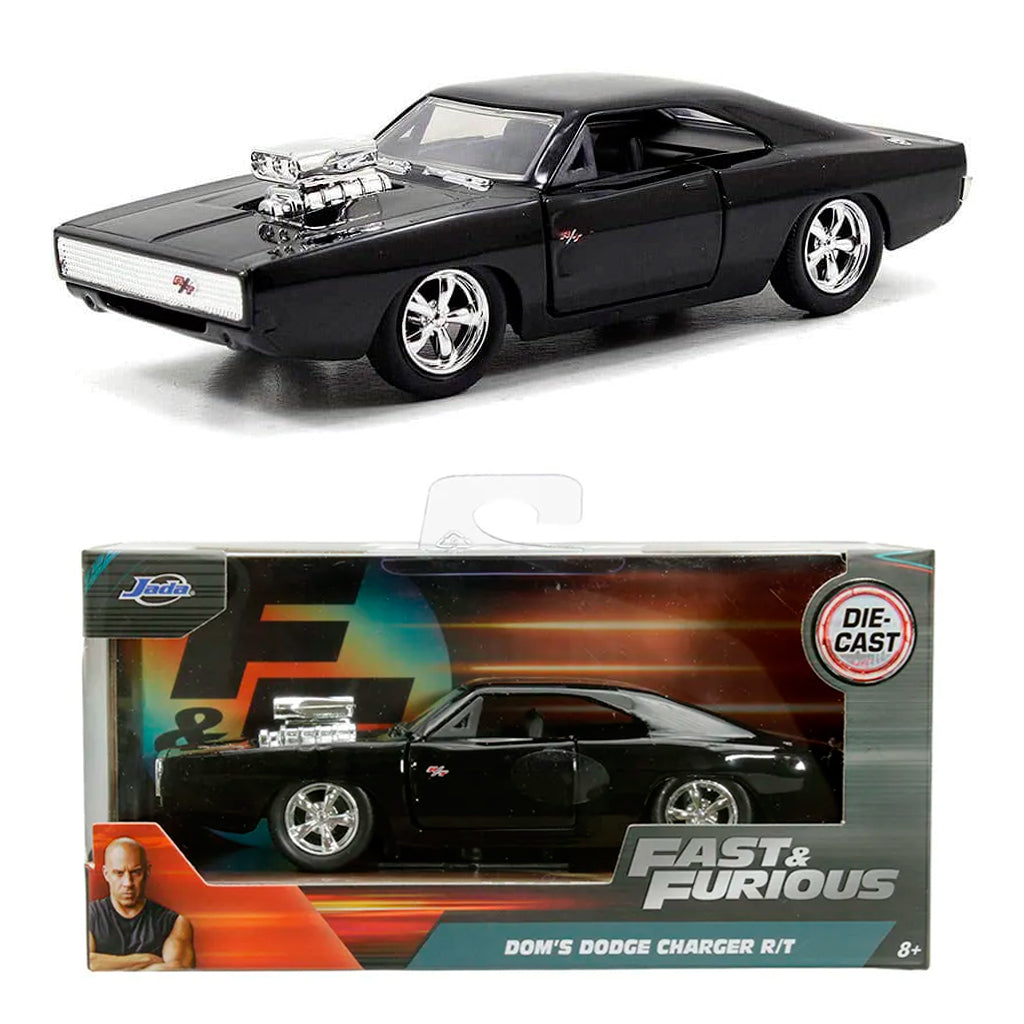 Jada Dom's 1970 Dodge Charger Gloss Black - Fast & Furious (1:32)