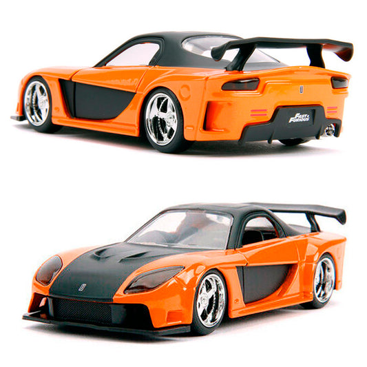 Jada Han's Mazda RX-7 Orange / Black - Fast & Furious (1/32)