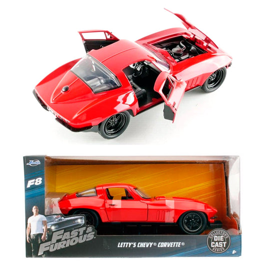 Jada Letty's Chevy Corvette Red - Fast & Furious (1/24)